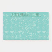 Gepersonaliseerd wetenschapspictogram post-it® notes (Voorkant)