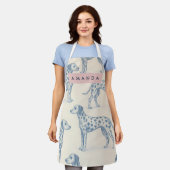 Gepersonaliseerd Whimsical Charmant Dalmatiër Patr Schort (Gedragen)