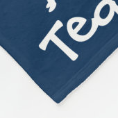 Gepersonaliseerd Whippet Dog Blanket Navy Blue Fleece Deken (Hoek)