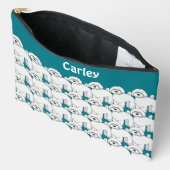 Gepersonaliseerd whitepapatroon overspoelen etui (Open)