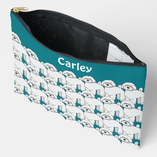 Gepersonaliseerd whitepapatroon overspoelen etui (Open)