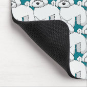 Gepersonaliseerd whitepapatroon overspoelen muismat (Hoek)