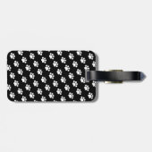 Gepersonaliseerd whitepauzerafdrukpatroon bagagelabel (Achterkant horizontaal)