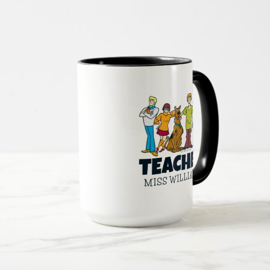 Gepersonaliseerd | Whole Gang 14 Mystery Inc Docen Mok (Voorkant rechts)