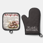 Gepersonaliseerd Whoopie Pies bakken recept Ovenwant & Pannenlap Set (Voorkant)