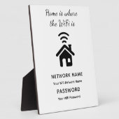 Gepersonaliseerd WiFi-wachtwoord en -netwerk voor  Fotoplaat (Zijkant)