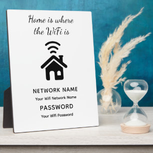 Gepersonaliseerd WiFi-wachtwoord en -netwerk voor  Fotoplaat