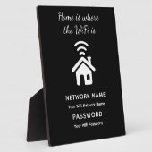 Gepersonaliseerd WiFi-wachtwoord en -netwerk voor  Fotoplaat (Zijkant)