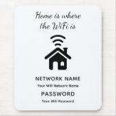 Gepersonaliseerd WiFi-wachtwoord en -netwerk voor  Muismat (Voorkant)