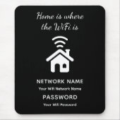 Gepersonaliseerd WiFi-wachtwoord en -netwerk voor Muismat (Voorkant)