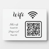 Gepersonaliseerd WiFi-wachtwoord voor bedrijven Fotoplaat (voorkant)