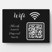 Gepersonaliseerd WiFi-wachtwoord voor bedrijven Fotoplaat (voorkant)