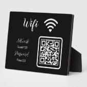 Gepersonaliseerd WiFi-wachtwoord voor bedrijven Fotoplaat (Zijkant)
