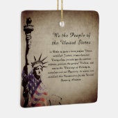 Gepersonaliseerd Wij de Amerikanen Keramisch Ornament (Rechts)