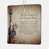 Gepersonaliseerd Wij de Amerikanen Keramisch Ornament (Links)