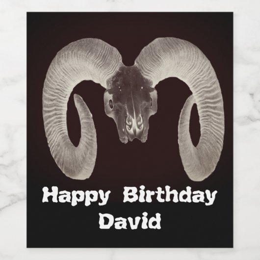 Gepersonaliseerd Wijn Etiket (Enkel label)