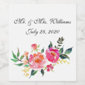 Gepersonaliseerd wijnetiket wijn etiket (Enkel label)