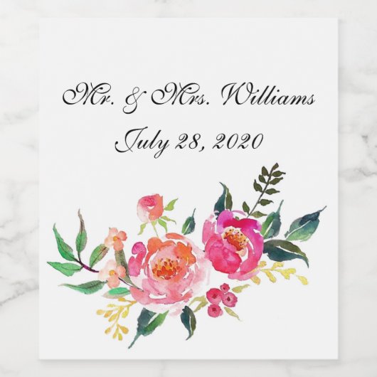 Gepersonaliseerd wijnetiket wijn etiket (Enkel label)