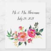 Gepersonaliseerd wijnetiket wijn etiket (Enkel label)