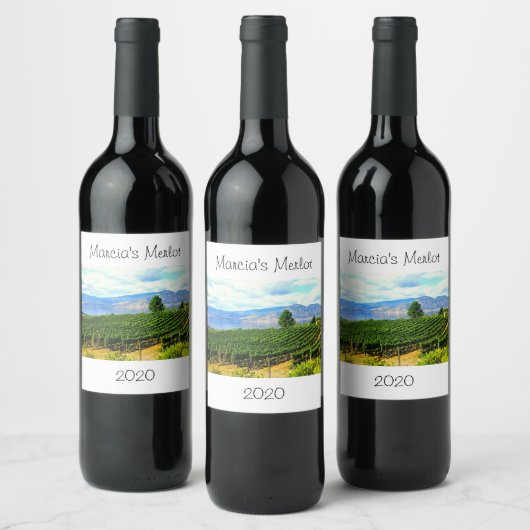 Gepersonaliseerd wijngaard Wijnlabel ontwerp Wijn Etiket (Flessen)