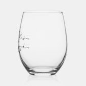 Gepersonaliseerd wijnglas zonder voet (Links)