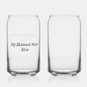 Gepersonaliseerd wijnglazen voor Moederdag Blikvorm Glas (Voorkant)