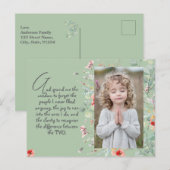 Gepersonaliseerd Wijsheid Gebed met Foto, Naam. .. Briefkaart (Voorkant / Achterkant)