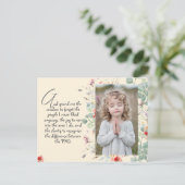 Gepersonaliseerd Wijsheid Gebed met Foto, Naam. .. Briefkaart (Staand voorkant)