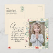 Gepersonaliseerd Wijsheid Gebed met Foto, Naam. .. Briefkaart (Voorkant / Achterkant)