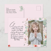 Gepersonaliseerd Wijsheid Gebed met Foto, Naam. .. Briefkaart (Voorkant / Achterkant)