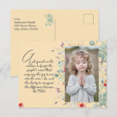 Gepersonaliseerd Wijsheid Gebed met Foto, Naam. .. Briefkaart (Voorkant / Achterkant)