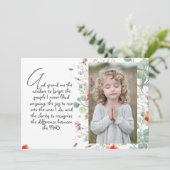 Gepersonaliseerd Wijsheid Gebed met Foto, Naam. .. Kaart (Staand voorkant)
