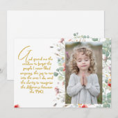 Gepersonaliseerd Wijsheid Gebed met Foto, Naam. .. Kaart (Voorkant / Achterkant)