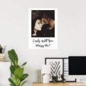 Gepersonaliseerd Wil je me trouwen? Poster (Thuiskantoor)