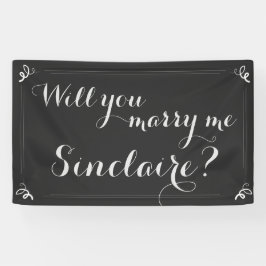 Gepersonaliseerd "Wil je me trouwen..?" Spandoek
