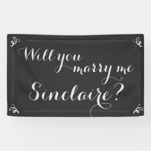 Gepersonaliseerd "Wil je me trouwen..?" Spandoek