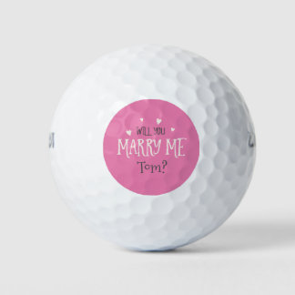 Gepersonaliseerd Wil je met me trouwen? Golfballen