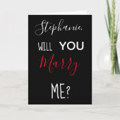 Gepersonaliseerd Wil Je Met Me Trouwen Trouw Aanzo Kaart (Voorkant)