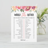 Gepersonaliseerd wil ze liever Kaart Vrijgezellenf (Staand voorkant)