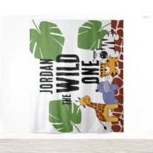 Gepersonaliseerd WILD ONE Safari Birthday - achter