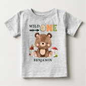 Gepersonaliseerd WILD ONE Woodland First Birthday  (Voorkant)