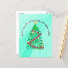 GEPERSONALISEERD WILLEN WE U EEN MERRY CHRISTMAS BRIEFKAART