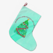 GEPERSONALISEERD WILLEN WE U EEN MERRY CHRISTMAS GROTE KERSTSOK (Voorkant (Hangend))