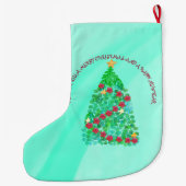 GEPERSONALISEERD WILLEN WE U EEN MERRY CHRISTMAS GROTE KERSTSOK (Achterkant)