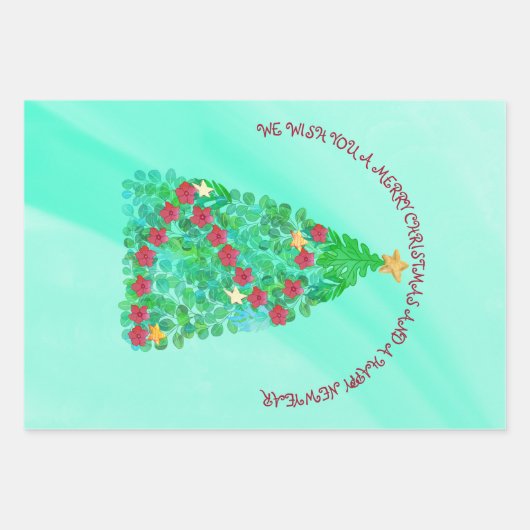 GEPERSONALISEERD WILLEN WE U EEN MERRY CHRISTMAS INPAKPAPIER VEL (Voorkant 2)