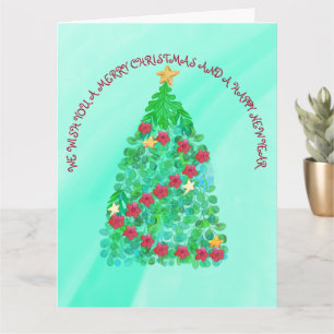 GEPERSONALISEERD WILLEN WE U EEN MERRY CHRISTMAS KAART