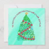 GEPERSONALISEERD WILLEN WE U EEN MERRY CHRISTMAS KAART (Voorkant)