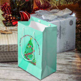 GEPERSONALISEERD WILLEN WE U EEN MERRY CHRISTMAS MEDIUM CADEAUZAKJE