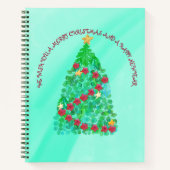 GEPERSONALISEERD WILLEN WE U EEN MERRY CHRISTMAS NOTITIEBOEK (Voorkant)