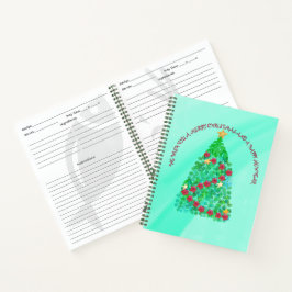 GEPERSONALISEERD WILLEN WE U EEN MERRY CHRISTMAS NOTITIEBOEK